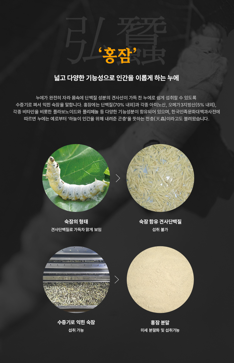 홍잠 제조 과정 안내
