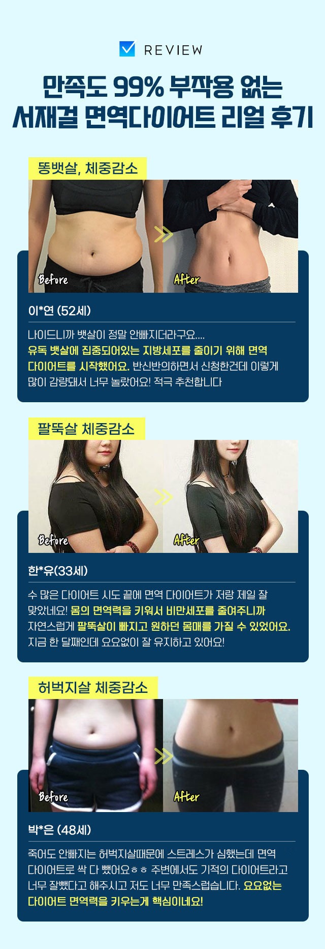 서재걸 면역다이어트 고객 후기
